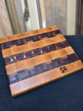 White Oak, Walnut & Purple Heart Board