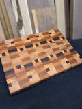 White Oak, Cherry, Walnut & Purple Heart Board