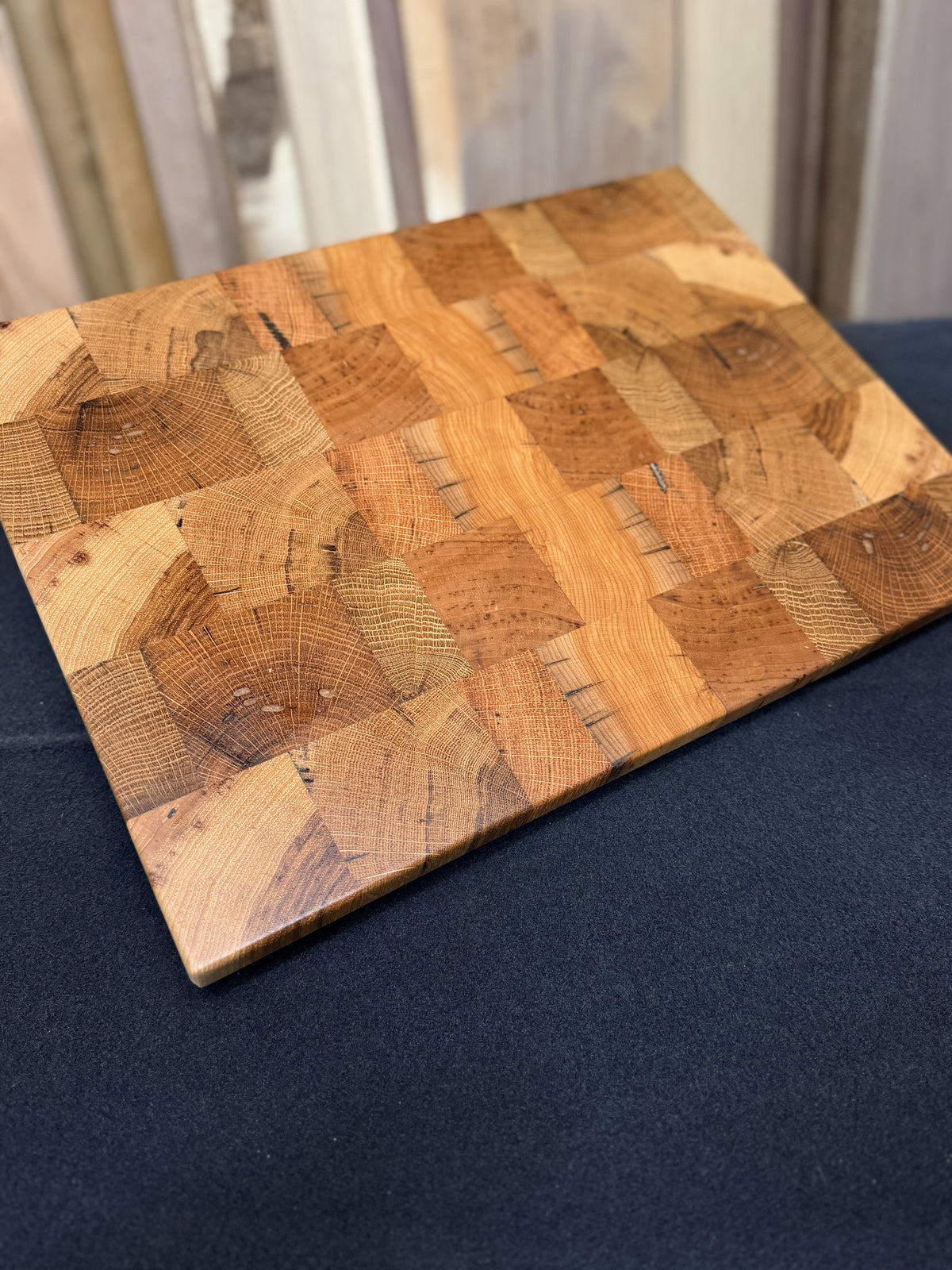 White Oak, Hickory & Red Oak Pink Resin Board