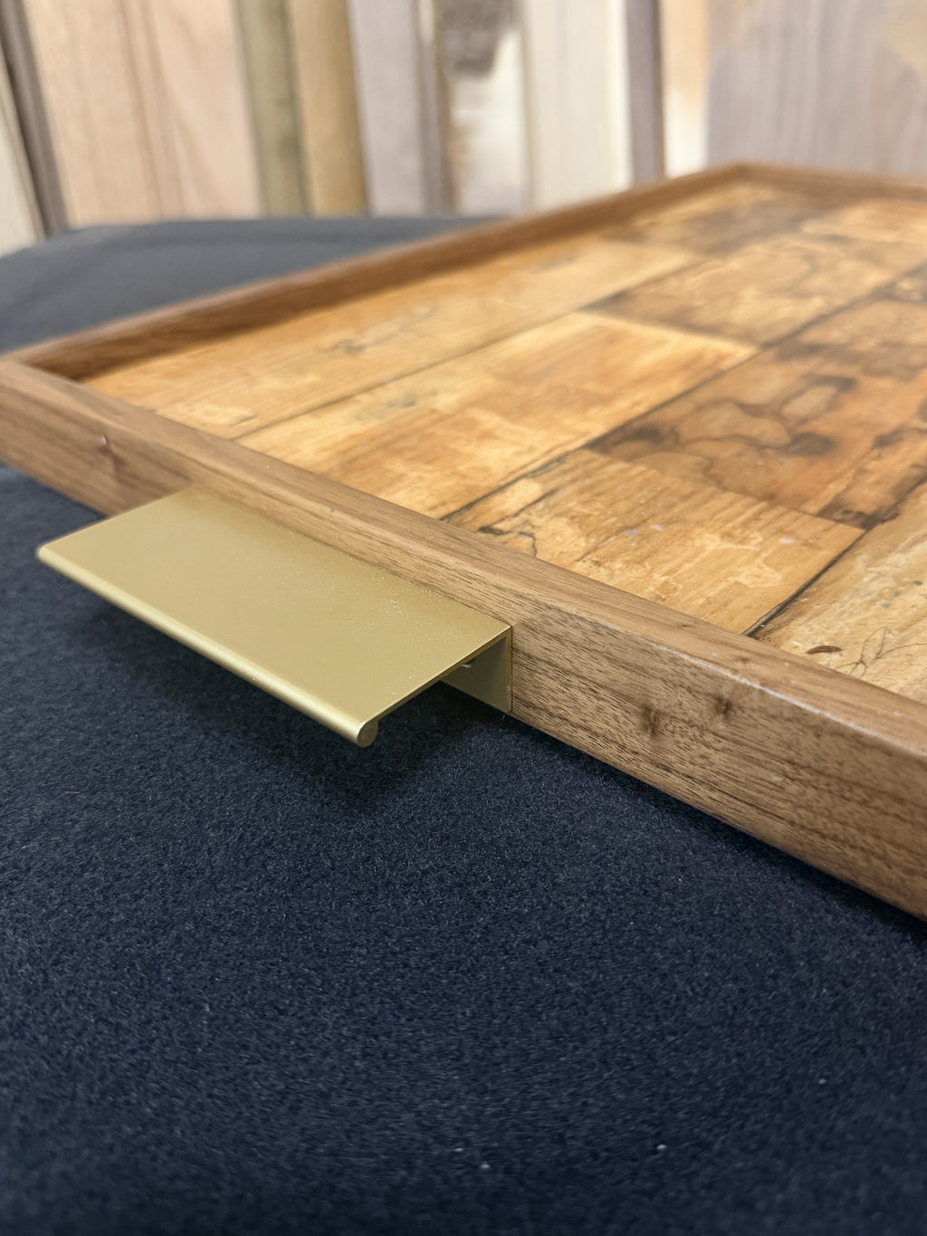 Spalted Red Maple Clear Resin Serving Tray
