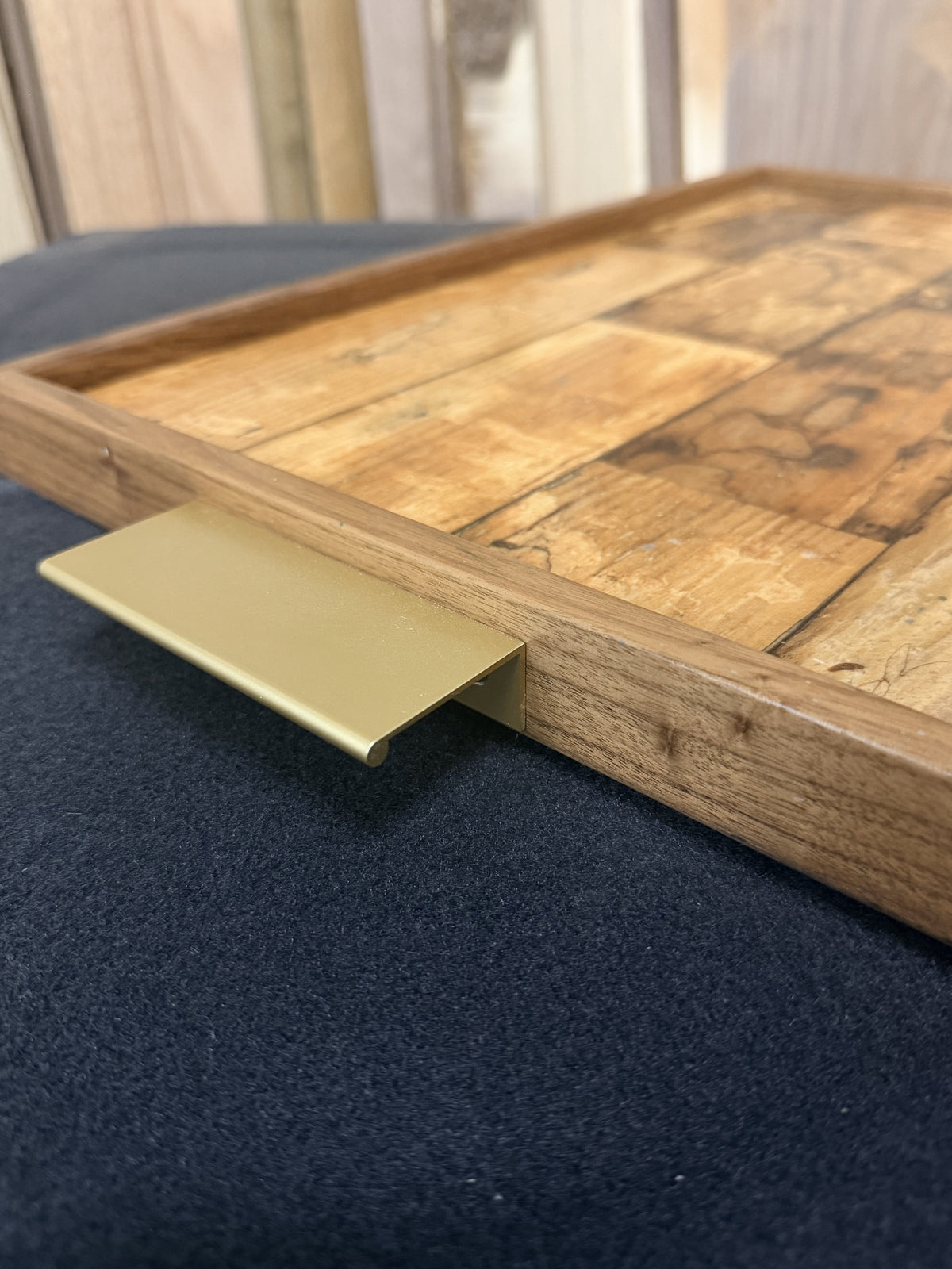 Spalted Red Maple Clear Resin Serving Tray