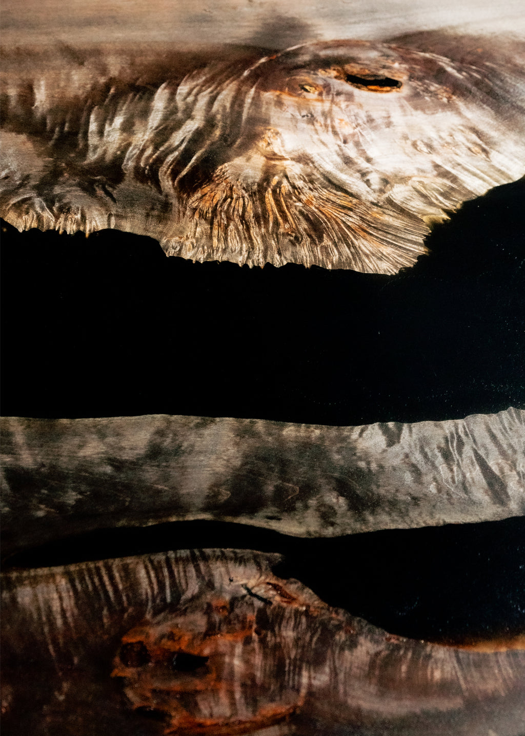 Live-Edge Walnut | Black Resin River Table